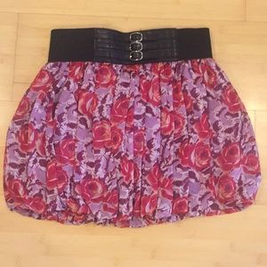 Flower mini skirt